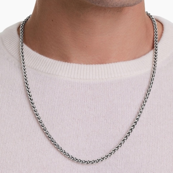 💛 Sterling Silver David Yurman Wheat Chain Necklace - Picture 8 of 8